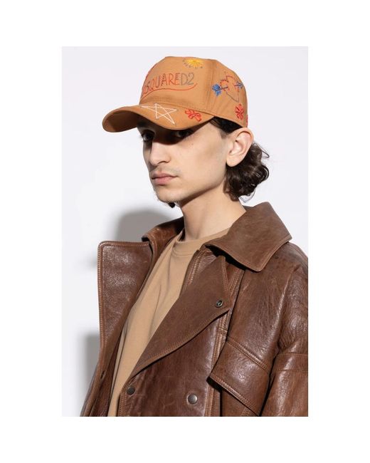 Caps DSquared² de hombre de color Orange