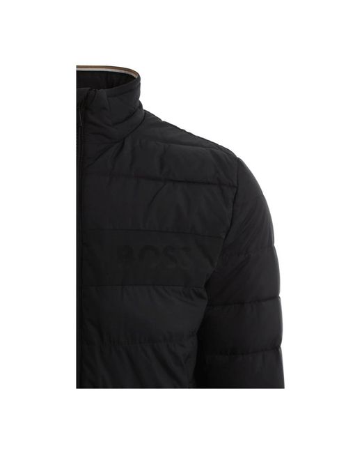 HUGO Jassen ,Blauw ,Polyester H-Cenitos Jacket in het Black voor heren