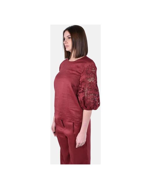 Max Mara Red Blouses