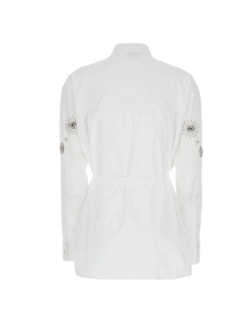 Pinko Overhemden ,Wit ,Katoen Carley Shirt in het White