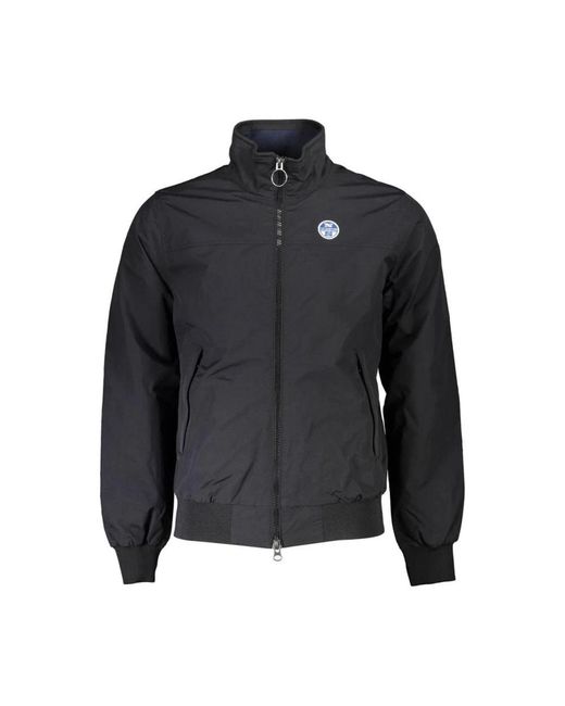 North Sails Jassen ,Zwart ,Zwarte Bomberjack, Waterbestendig & Stijlvol in het Black voor heren