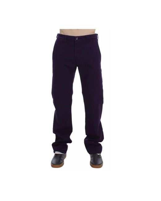 Gianfranco Ferré Blue Straight Trousers for men