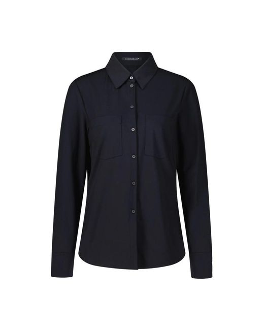 Luisa Cerano Elastische Overhemdblouse in het Blue