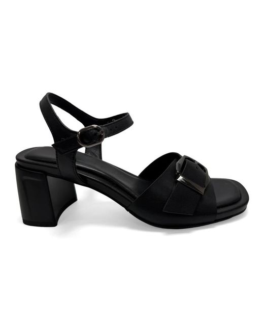 Linda Baumann Black High Heel Sandals