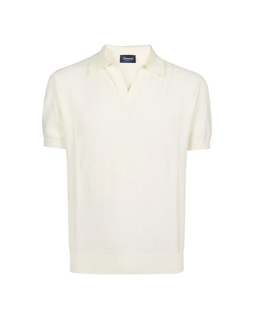 Drumohr White Polo Shirts for men