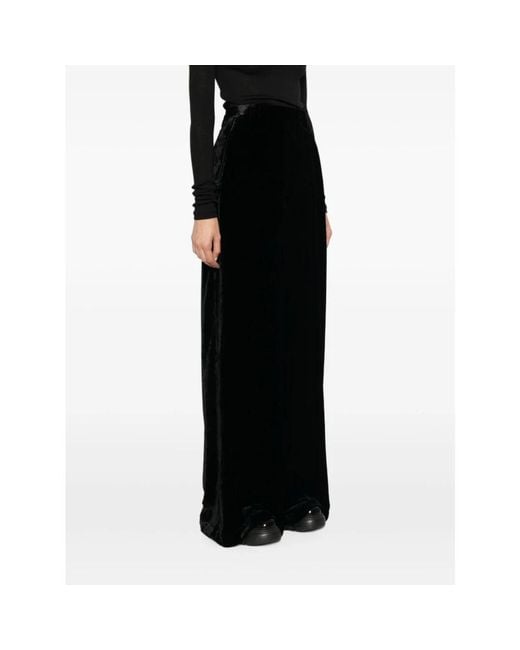 Rick Owens Black Wide Trousers