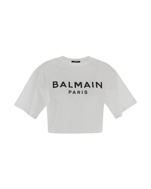 Balmain Gray T-Shirts