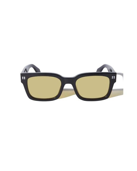 Off-White c/o Virgil Abloh Black Schwarze sonnenbrille oeri108 midland stil