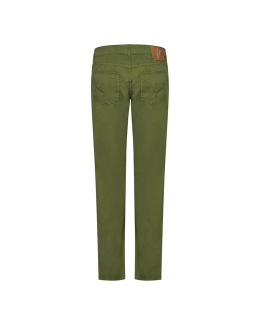 Hand Picked Green Chinos for men