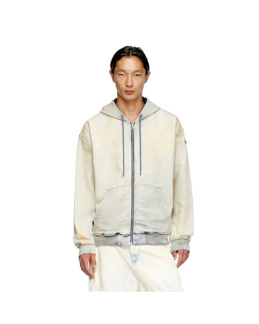 DIESEL Blue Zip-Throughs for men