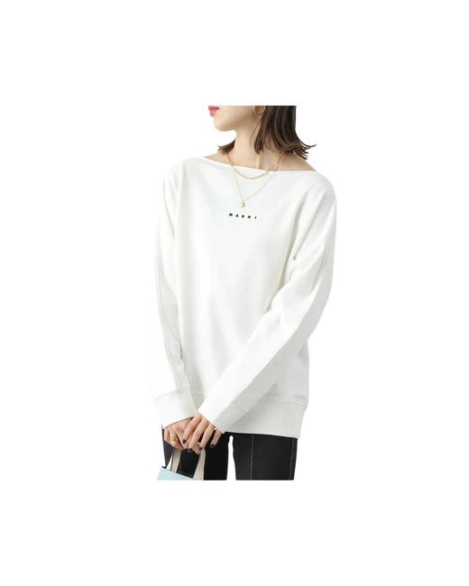 Long Sleeve Tops Marni de color White