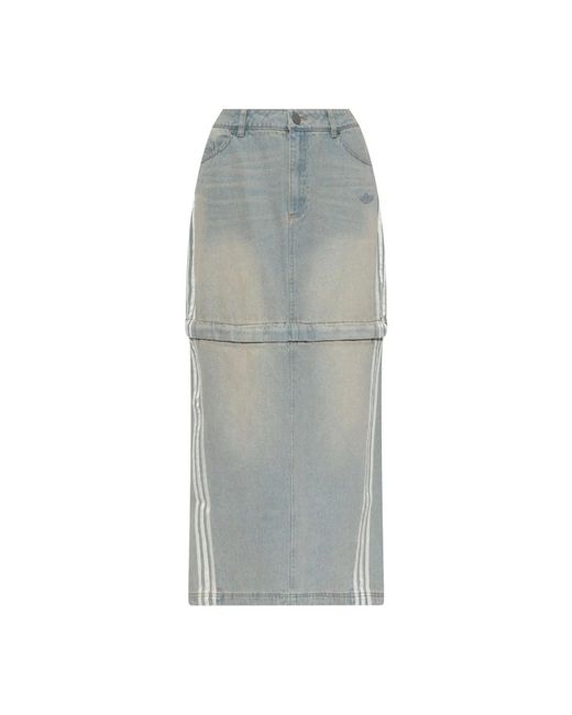 Adidas Originals Gray Denim Skirts