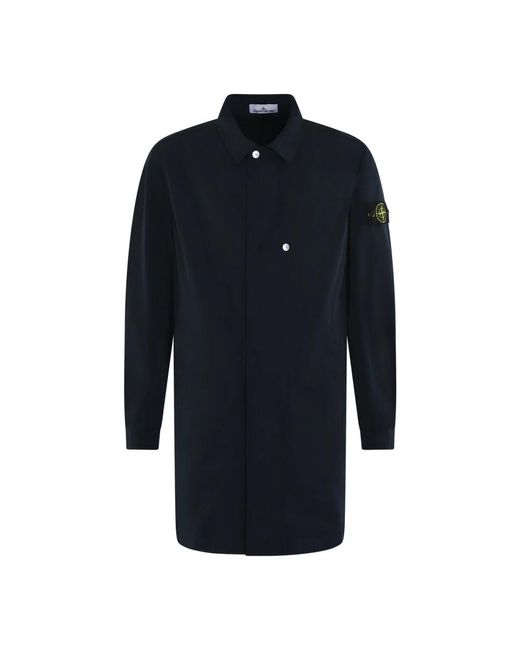 Stone Island Single-Breasted Coats in het Blue voor heren