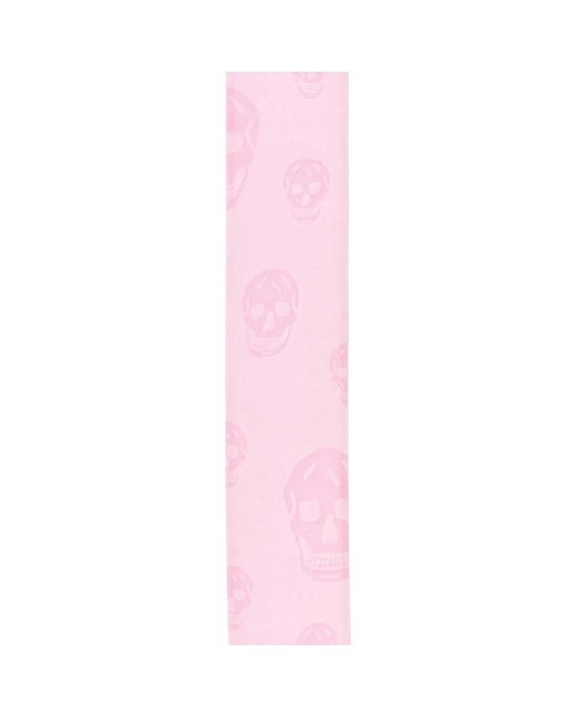 McQueen Pink Silk Scarves