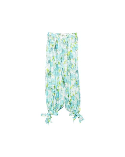 Chloé Green Wide Trousers