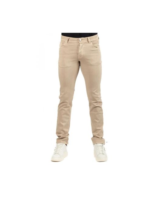 Trousers > slim-fit trousers Jacob Cohen pour homme en coloris Natural