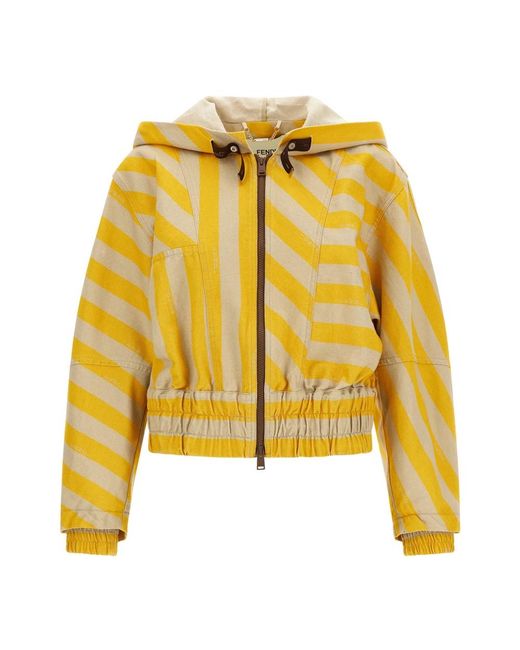 Fendi Yellow Zip-Throughs