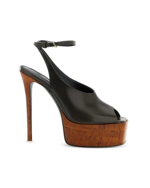 The Attico Black High Heel Sandals