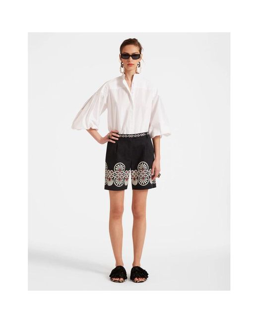 LaDoubleJ Korte Broeken ,Zwart ,Katoen Boyfriend Shorts in het Black