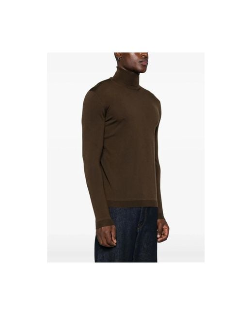GOES BOTANICAL Brown Turtlenecks for men