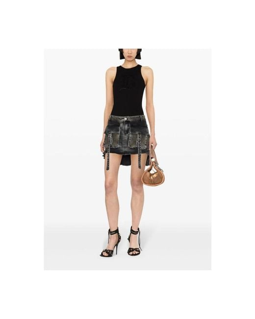 Blumarine Black Sleeveless Tops