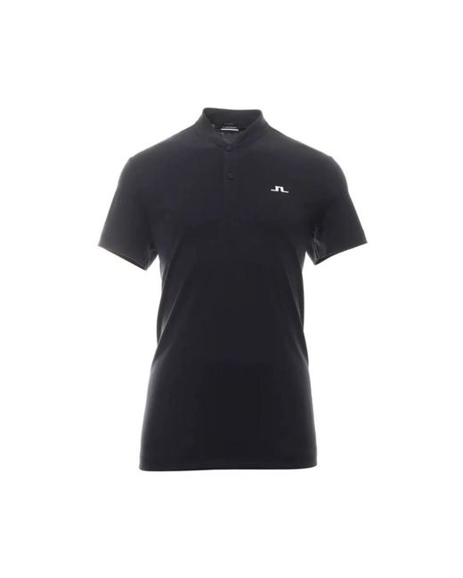 J.Lindeberg Black Polo Shirts for men