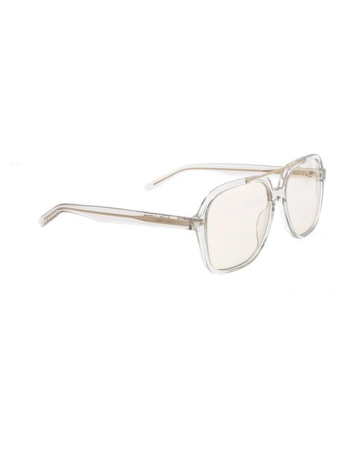 Saint Laurent White Glasses for men