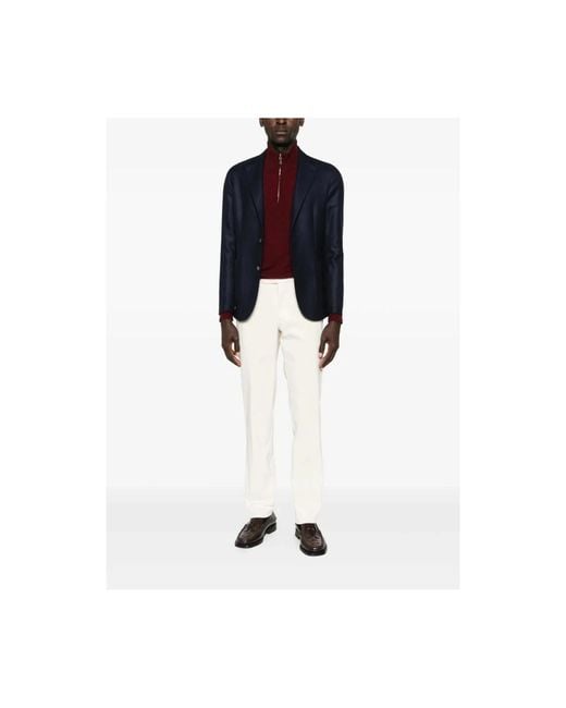 Rota White Slim-Fit Trousers for men