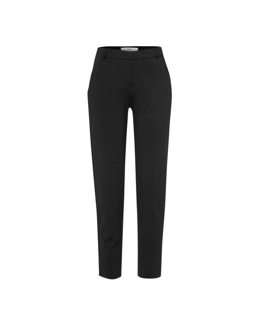 Brax Black Slim-Fit Trousers