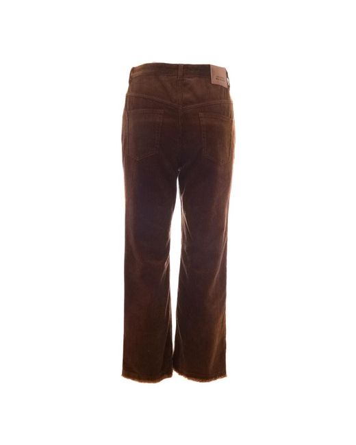 Isabel Marant Brown Straight Trousers