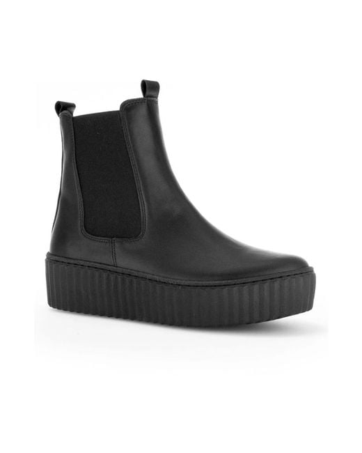 Gabor Black Chelsea Boots