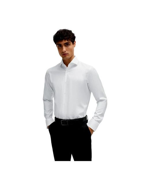 HUGO White Formal Shirts for men