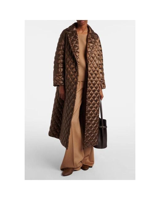 Max Mara Brown Down Coats