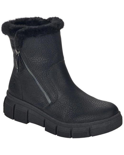 Rieker Black Ankle Boots