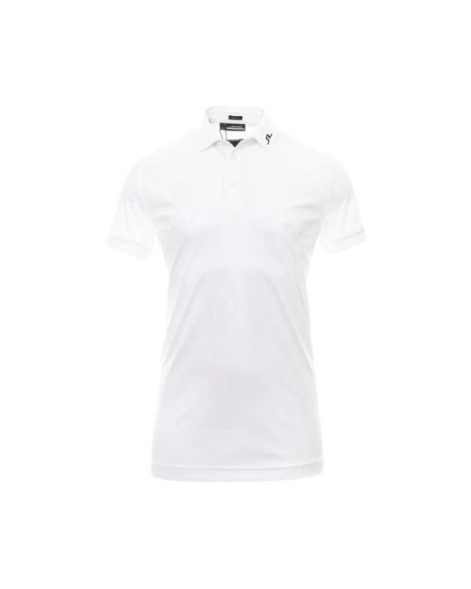 J.Lindeberg White Polo Shirts for men