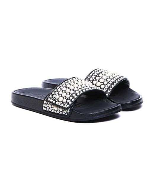 Jimmy Choo Blue Sliders