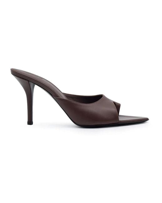 Heeled Mules di Gia Borghini in Brown