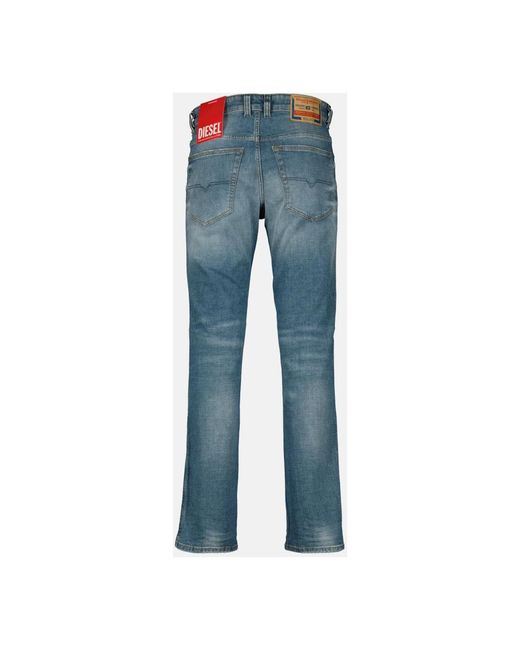 DIESEL Blue Straight Fit Jeans for men