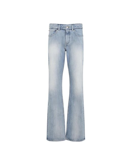 Balenciaga Blauwe Stijlvolle Katoenen Broek in het Blue