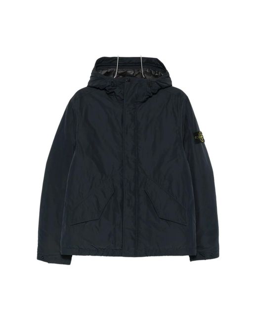 Stone Island Black Winter Jackets for men