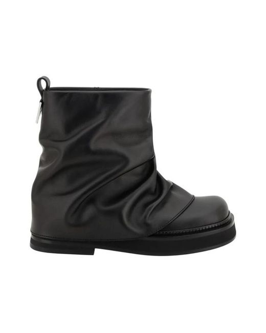 The Attico Black Ankle Boots