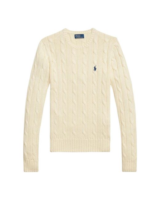 Ralph Lauren White Round-Neck Knitwear