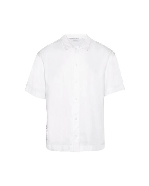 Calvin Klein White Short Sleeve Shirts for men