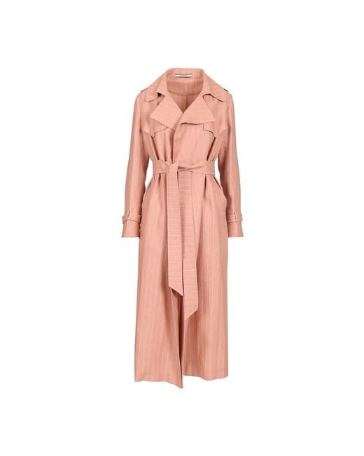 Tagliatore Pink Trench Coats
