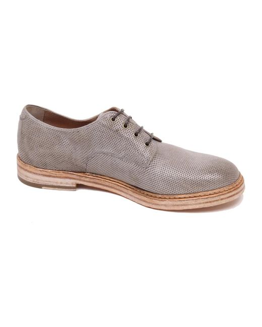 Corvari Gray Laced Shoes for men