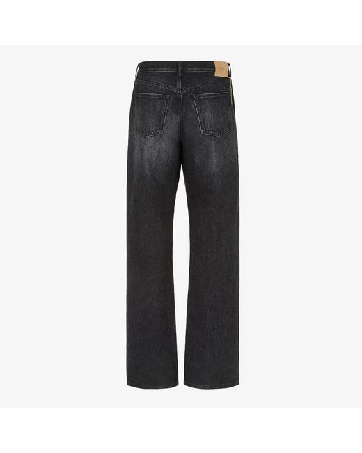 Fendi Gray Straight Fit Jeans for men