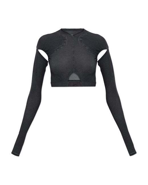 KNWLS Tops ,Grijs ,Polyester Ghost Top in het Black
