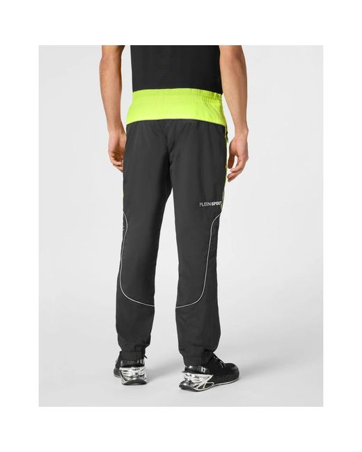 Philipp Plein Fitness ,Zwart ,Nylon Scratch Trainingsbroeken in het Blue voor heren