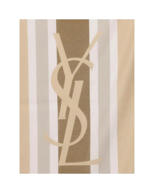 Saint Laurent Natural Scarves