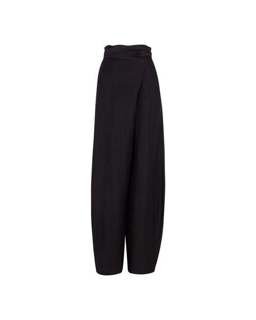 Cortana Black Wide Trousers